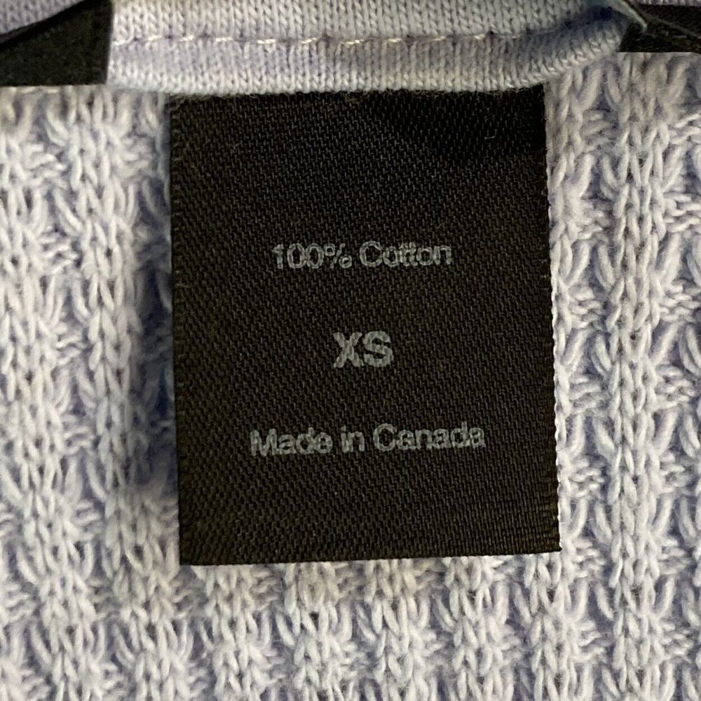 Moda International Womens Baby Blue Long Sleeve Waffle-Knit Hooded Sweater Sz XS - Picture 7 of 12